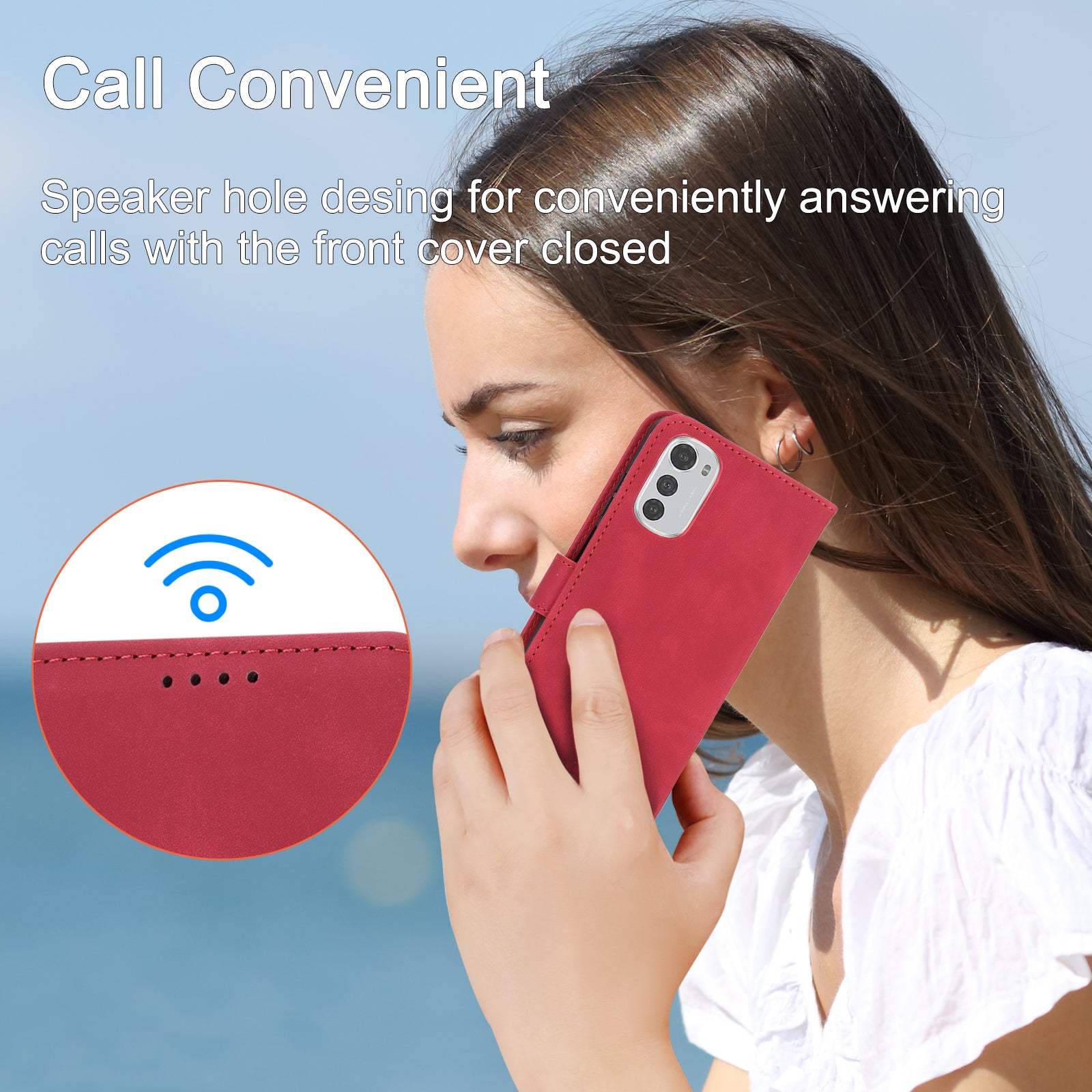 Kožené pouzdro DIERFENG DF-03 proti poškrábání pro Motorola Moto E32 4G Lines Kryt stojanu na peněženku na telefon s potiskem Kožené pouzdro DIERFENG DF-03 proti poškrábání pro Motorola Moto E32 4G Lines Kryt stojanu na peněženku na telefon s potiskem